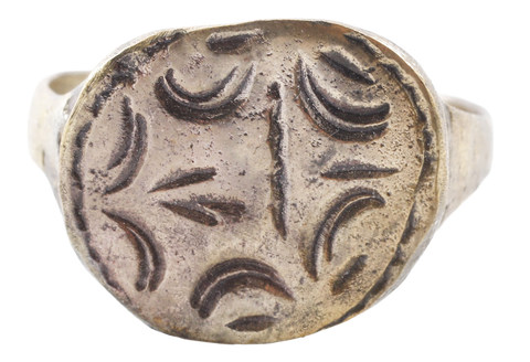 ROMAN RING 2ND-3RD CENTURY AD, ZOROASTER FIRE ALTAR, SIZE 11 ¼ - Fagan Arms