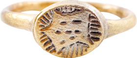 MEDIEVAL MYSTIC RING, 12th-14th CENTURY, SIZE 7 1/2 - Fagan Arms