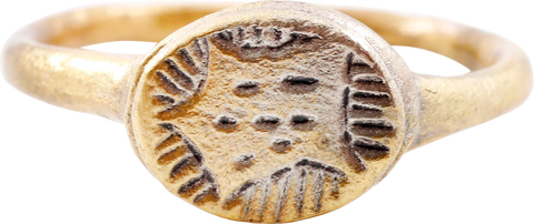 MEDIEVAL MYSTIC RING, 12th-14th CENTURY, SIZE 7 1/2 - Fagan Arms