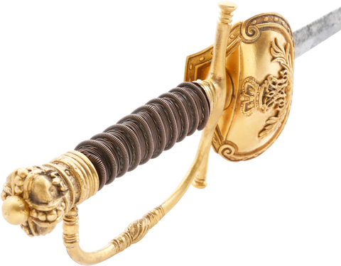 BRITISH COURT SWORD FOR A MEMBER OF THE ROYAL HOUSEHOLD, 1830-37 - Fagan Arms