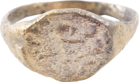 MEDIEVAL/BYZANTINE EUROPEAN RING C.8TH-12TH CENTURY AD, SIZE 10 - Fagan Arms