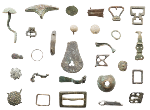 MIXED ANCIENT, MEDIEVAL AND LATER BRONZE ARTIFACTS - Fagan Arms