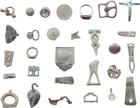 MIXED ANCIENT, MEDIEVAL AND LATER BRONZE ARTIFACTS - Fagan Arms