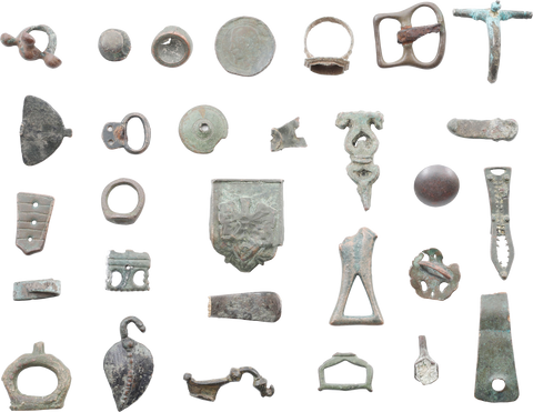 MIXED ANCIENT, MEDIEVAL AND LATER BRONZE ARTIFACTS - Fagan Arms