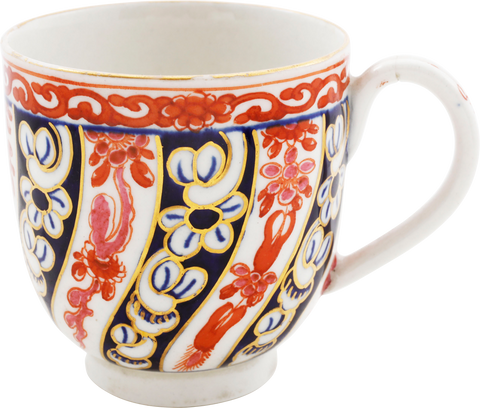 ENGLISH WORCESTER TEA CUP AND SAUCER, C.1770-75 - Fagan Arms