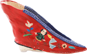 PAIR OF MINIATURE CHINESE SHOES FOR FOOT BINDING - Fagan Arms