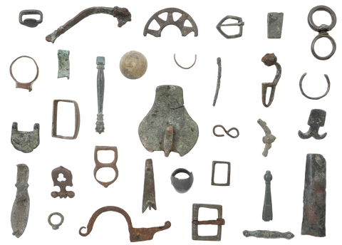 MIXED ANCIENT, MEDIEVAL AND LATER BRONZE ARTIFACTS - Fagan Arms