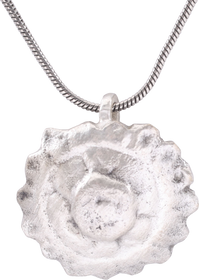 ROMAN/MEDIEVAL WHEEL OF FORTUNE AMULET NECKLACE, 5TH-7TH CENTURY AD - Fagan Arms