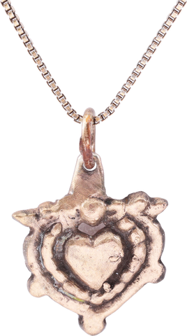 FINE VIKING HEART PENDANT NECKLACE, 900-1000 AD - Fagan Arms
