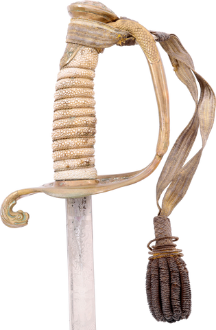 US M.1852 NAVAL OFFICER’S SWORD WITH ITS SCABBARD AND WAIST BELT - The History Gift Store