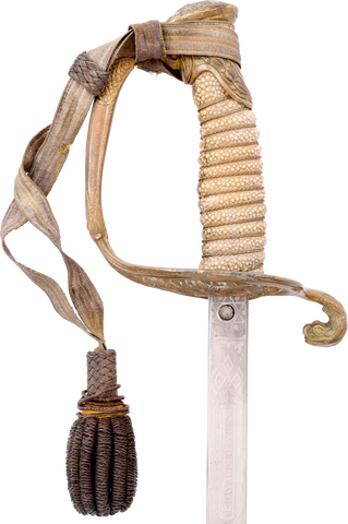 US M.1852 NAVAL OFFICER’S SWORD WITH ITS SCABBARD AND WAIST BELT - The History Gift Store