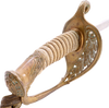 US M.1852 NAVAL OFFICER’S SWORD WITH ITS SCABBARD AND WAIST BELT - The History Gift Store