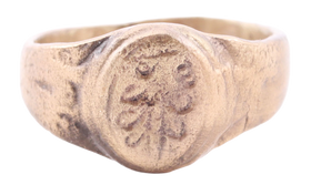 LATE MEDIEVAL WOMAN'S FASHION RING, SIZE 7 ¾ - The History Gift Store
