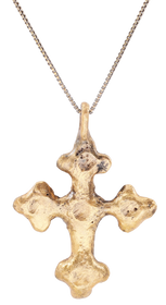 EUROPEAN GILT CROSS, LATE MEDIEVAL, 14TH-15TH CENTURY - The History Gift Store