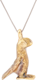 ANCIENT ROMAN PARROT PENDANT NECKLACE, 2ND-5TH CENTURY AD - The History Gift Store
