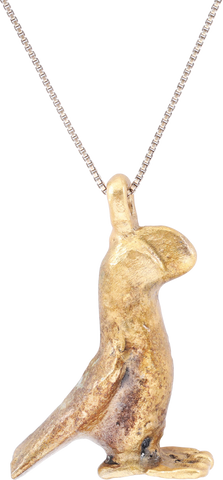 ANCIENT ROMAN PARROT PENDANT NECKLACE, 2ND-5TH CENTURY AD - The History Gift Store