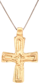BYZANTINE CROSS PENDANT NECKLACE 6TH-8TH CENTURY AD - Fagan Arms