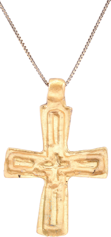 BYZANTINE CROSS PENDANT NECKLACE 6TH-8TH CENTURY AD - Fagan Arms