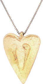 FINE LARGE VIKING HEART PENDANT NECKLACE, 9TH-10TH CENTURY AD - The History Gift Store