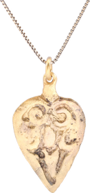 ANCIENT VIKING HEART PENDANT NECKLACE, 866-1067 AD - Fagan Arms