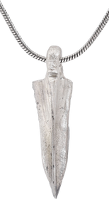 BRONZE ARROWHEAD PENDANT NECKLACE, HELLENISTIC GREEK, 300-100 BC - The History Gift Store