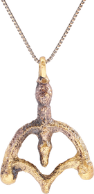 FINE ANCIENT VIKING LUNAR PENDANT NECKLACE 10TH-EARLY 11TH CENTURY - The History Gift Store