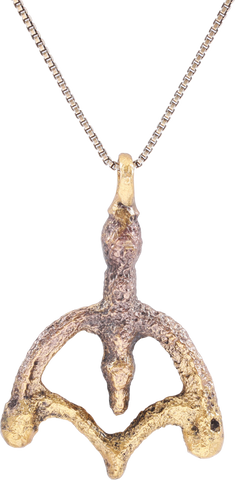 FINE ANCIENT VIKING LUNAR PENDANT NECKLACE 10TH-EARLY 11TH CENTURY - The History Gift Store