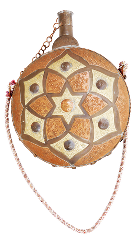 MOROCCAN POWDER FLASK LATE 19TH CENTURY - Fagan Arms