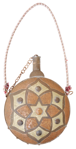 MOROCCAN POWDER FLASK LATE 19TH CENTURY - Fagan Arms