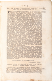 ACTUAL PAGE PRINTED BY BENJAMIN FRANKLIN IN 1752 - Fagan Arms
