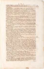 ACTUAL PAGE PRINTED BY BENJAMIN FRANKLIN IN 1752 - Fagan Arms