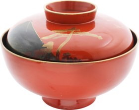 JAPANESE LACQUER BOWL WITH MOUNT FUJI, C.1880-90 - Fagan Arms