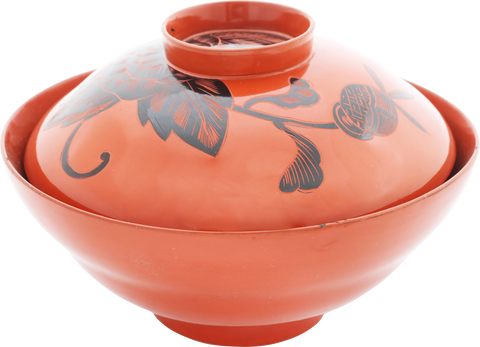 JAPANESE LACQUER BOWL AND COVER MEIJI PERIOD, 1867-1912 - The History Gift Store