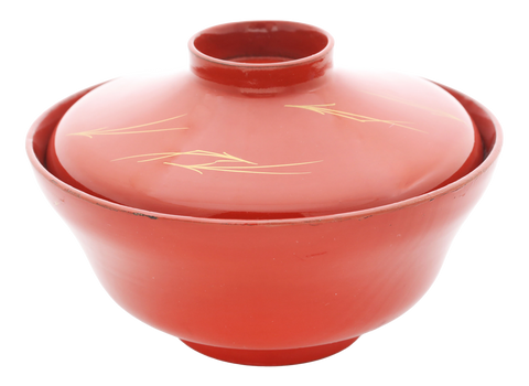 FINE JAPANESE LACQUERED BOWL AND COVER, C.1880 - The History Gift Store
