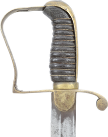 RARE AMERICAN WAR OF 1812 LIGHT CAVALRY FLANK OFFICER SWORD - Fagan Arms