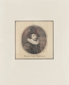 ENGLISH PRINT (INTAGLIO) BACON, LORD VERULAM - The History Gift Store