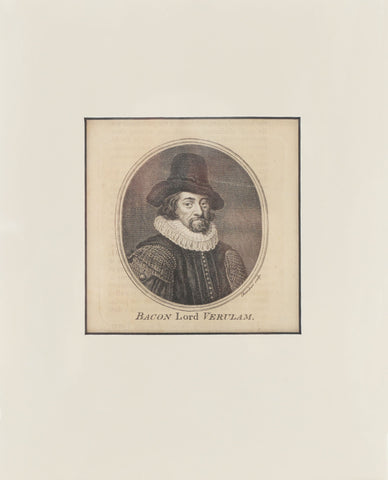 ENGLISH PRINT (INTAGLIO) BACON, LORD VERULAM - Fagan Arms