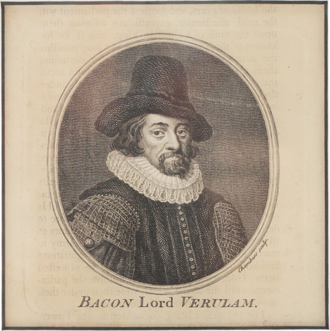ENGLISH PRINT (INTAGLIO) BACON, LORD VERULAM - Fagan Arms