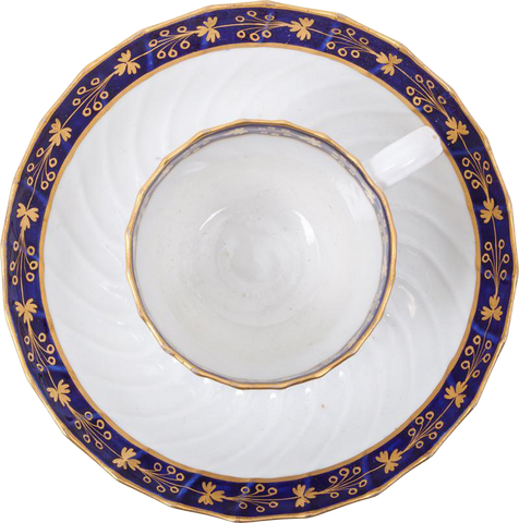 SCOTTISH PRIDE! WORCESTER CUP AND SAUCER C.1770-80 - Fagan Arms