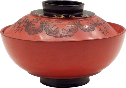 JAPANESE LACQUERED COVERED BOWL MEIJI PERIOD, 1867-1912 - Fagan Arms