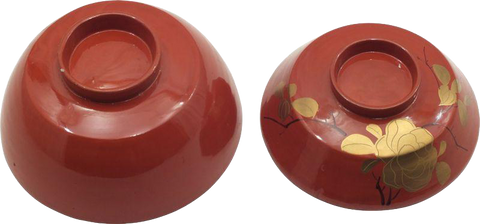 ANTIQUE JAPANESE LACQUERED COVERED BOWL, MEIJI PERIOD - Fagan Arms