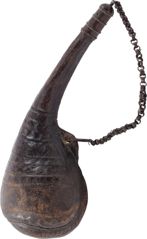 PERSIAN POWDER FLASK BARUTDAN, LATE 18th CENTURY - The History Gift Store