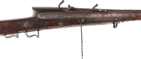 VERY RARE TWO SHOT SUPERIMPOSED INDO-PERSIAN MATCHLOCK MUSKET - Fagan Arms