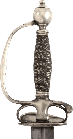 RARE AMERICAN SILVER HILTED SMALLSWORD C.1750 - Fagan Arms