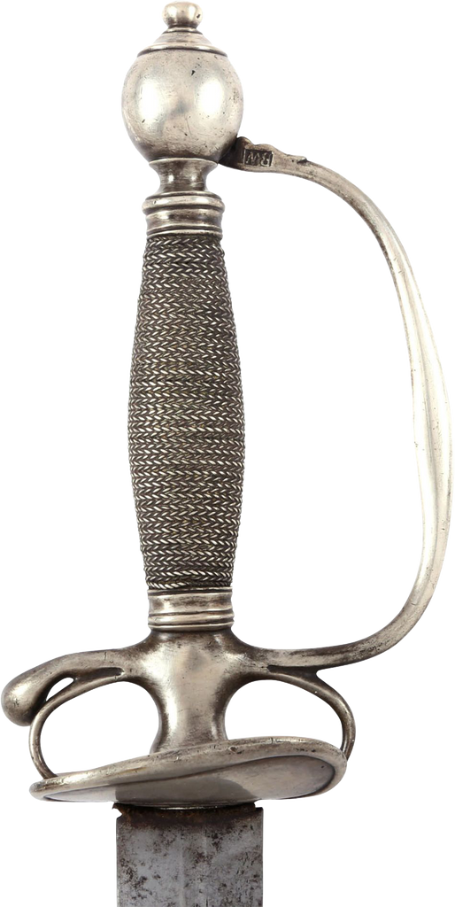 RARE AMERICAN SILVER HILTED SMALLSWORD C.1750 - Fagan Arms