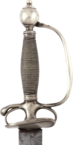 RARE AMERICAN SILVER HILTED SMALLSWORD C.1750 - Fagan Arms