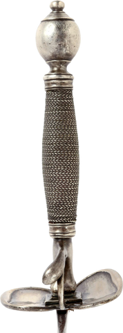 RARE AMERICAN SILVER HILTED SMALLSWORD C.1750 - Fagan Arms