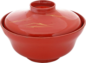 FINE JAPANESE LACQUERED BOWL AND COVER, C.1880 - The History Gift Store