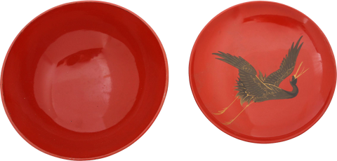 FINE JAPANESE LACQUERED BOWL AND COVER, C.1880 - The History Gift Store