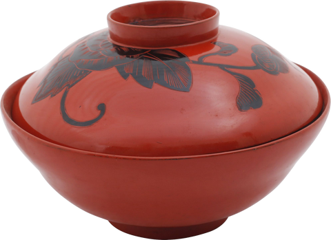 JAPANESE LACQUER BOWL AND COVER MEIJI PERIOD, 1867-1912 - Fagan Arms